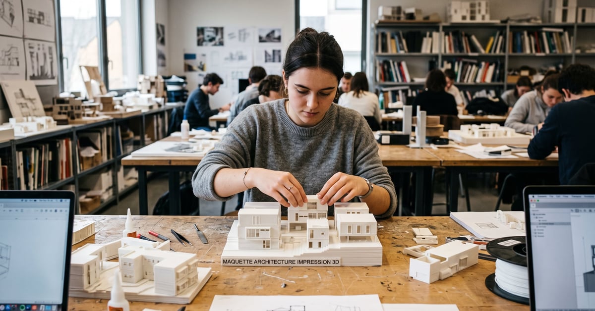 Maquette architecture en impression 3D : matériaux, techniques et résultats