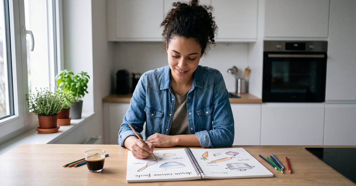 Dessin cuisine facile : comment planifier son projet sans architecte