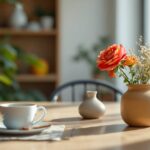 Salon moderne aux tendances décoration intérieure actuelles, avec mobilier épuré et palette de couleurs naturelles